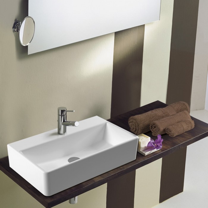 Νιπτήρας μπάνιου Serel Tetra 2046-300 - 60 x 35 cm