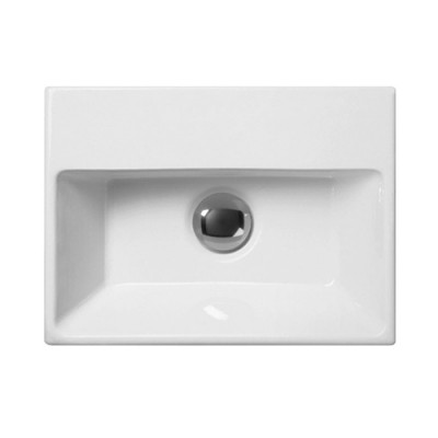 Νιπτήρας μπάνιου Norm 35x26 (1 Οπή) Gsi White 8650-300