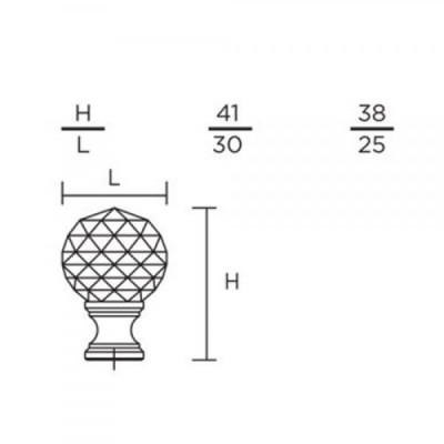 Πόμολα επίπλων Convex 105 σε Χρώμιο