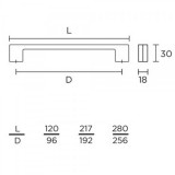Λαβές επίπλων Convex σειρά 1057 σε Χρώμιο-Ματ Μαύρο