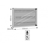 Κλειδοθήκη με 48 Θέσεις Κλειδιών 40x55x3cm Viometal 1548 Καφέ Κλειδοθήκη με 48 Θέσεις Κλειδιών 40x55x3cm Viometal 1548 Καφέ