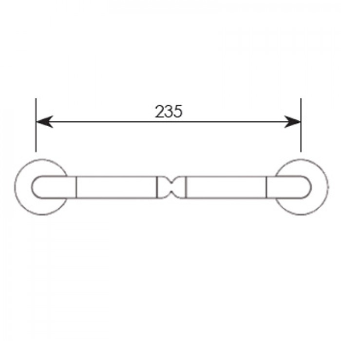 Λαβές εξώπορτας  ΖΩΓΟΜΕΤΑΛ σειρά 162 Μήκος 23cm