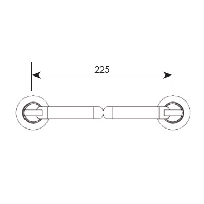 Λαβές εξώπορτας  ΖΩΓΟΜΕΤΑΛ σειρά 171 Μήκος 22cm