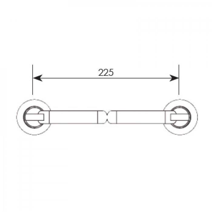 Λαβές εξώπορτας  ΖΩΓΟΜΕΤΑΛ σειρά 171 Μήκος 22cm