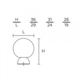 Πόμολα επίπλων Convex 181 σε Όρο-Ματ Όρο