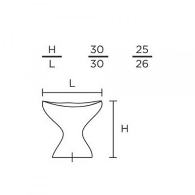 Πόμολα επίπλων Convex 207 σε Ματ Όρο 207-26mm