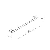 Πετσετοκρεμάστρα Langberger 280 series 21280-01A  χρώμιο