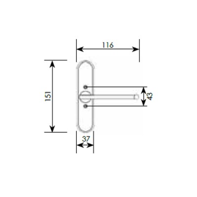 Πόμολο παραθύρου ΖΩΓΟΜΕΤΑΛ με χειρολαβή 241/07
