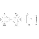 Ροζέτα Εξώπορτας Conset C245