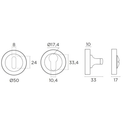 Ροζέτα Εξώπορτας Conset C245