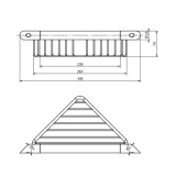 Γωνιακή λαβή με σπογγοθήκη-μπουκαλοθήκη Langberger 2772155