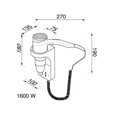 Σεσουάρ μαλλιών Geesa Standard Hotelia 6476-100300