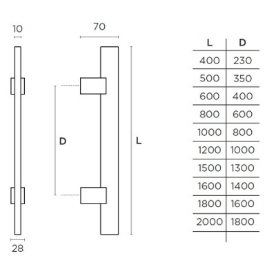Λαβές εξώπορτας (2 Τεμάχια) Convex σειρά 653 σε Ματ Αντικέ