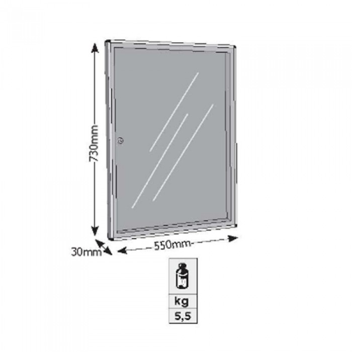 Πίνακας ανακοινώσεων 701 Μοντέλο 730mm x 550mm σε Χρυσό