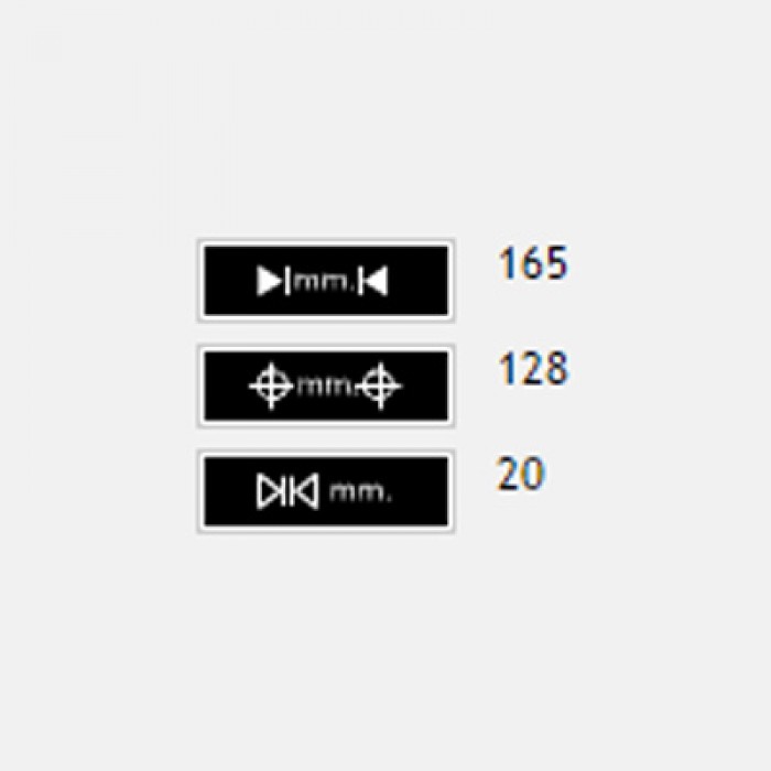 Λαβές επίπλων ESTAMP σειρά 7131 Μήκος 165mm Χρώμιο