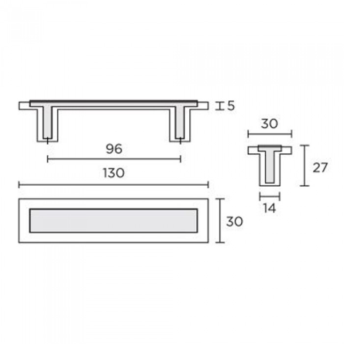 Λαβές επίπλων Convex Σειρά 749