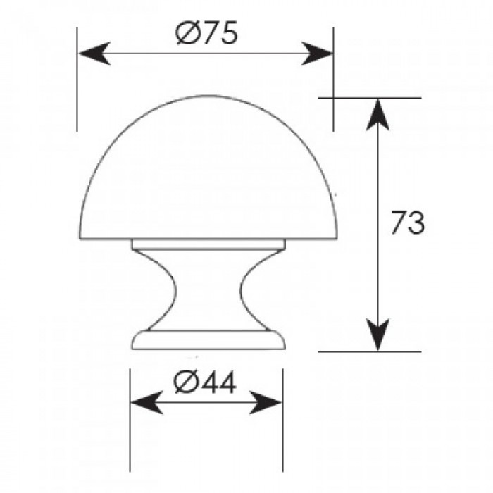 Μπούλ εξώθυρας ΖΩΓΟΜΕΤΑΛ σειρά 75 όρο ματ