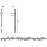 Λαβές εξώπορτας (2 Τεμάχια) Convex σειρά 763 σε Ματ Αντικέ