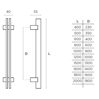 Λαβές εξώπορτας (2 Τεμάχια) Convex σειρά 873 σε Ματ Αντικέ
