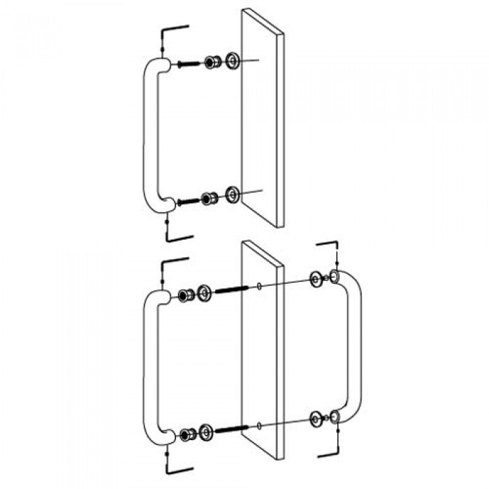 Λαβές εξώπορτας Convex C1335