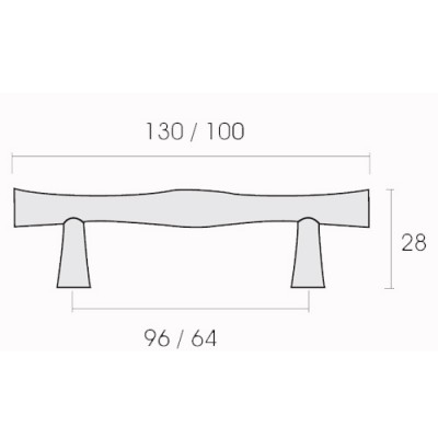 Λαβές επίπλων Conset σειρά C520 σε Σατινέ Νίκελ
