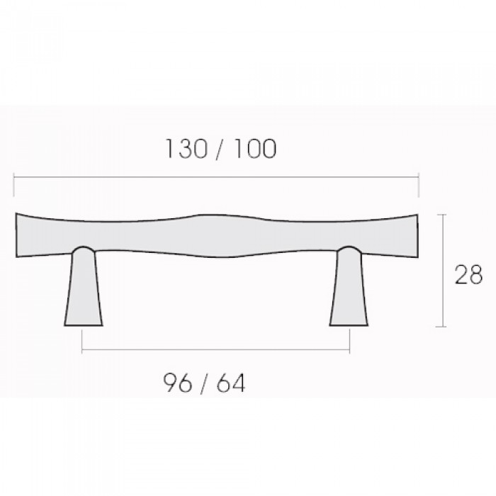 Λαβές επίπλων Conset σειρά C520 σε Σατινέ Νίκελ