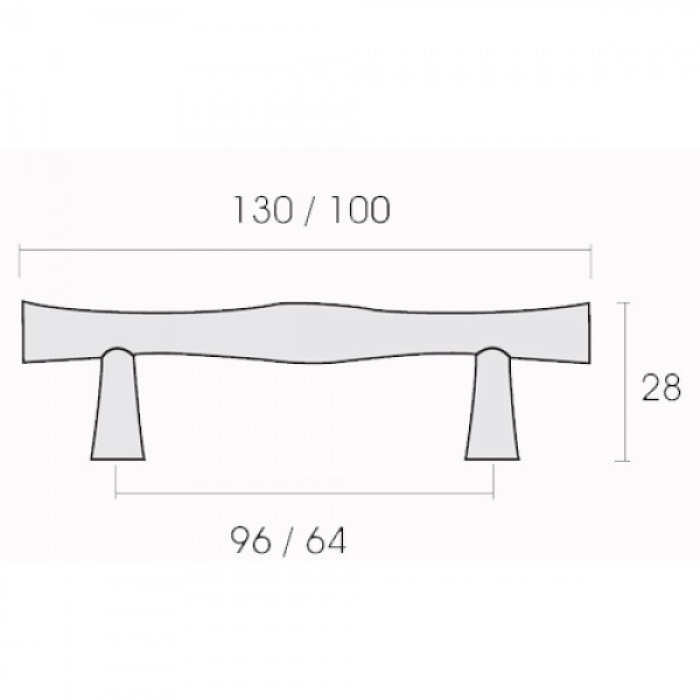 Λαβές επίπλων Conset σειρά C520 σε Σατινέ Όρο