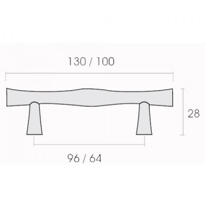 Λαβές επίπλων Conset σειρά C520 σε Ματ Αντικέ