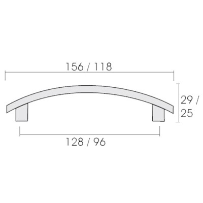 Λαβές επίπλων Conset C545 σε Σατινέ Νίκελ
