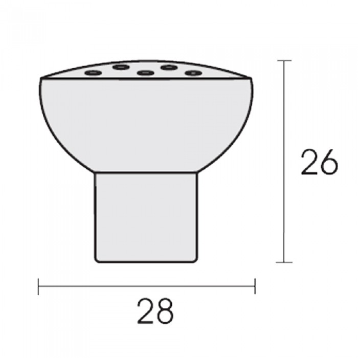 Πόμολα επίπλων Conset C567 Σατινέ Νίκελ