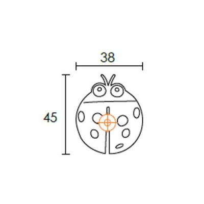 Παιδικά πομολάκια πασχαλίτσα σειρά C849-P13