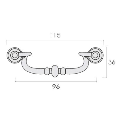 Λαβές επίπλων Conset σειρά C901 Οξειδέ