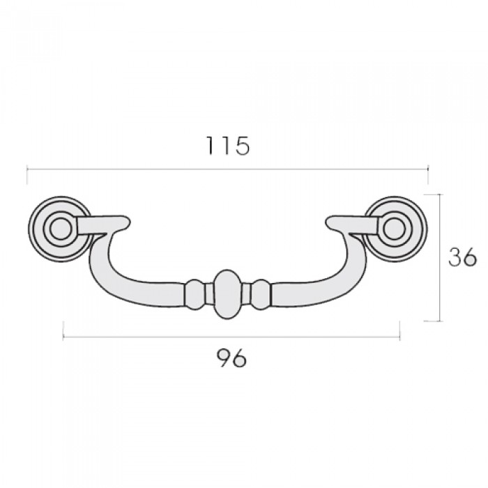 Λαβές επίπλων Conset σειρά C901 Οξειδέ