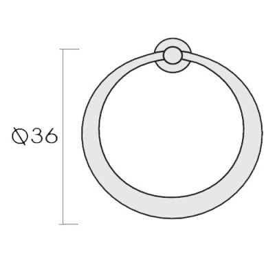 Πόμολα επίπλων Conset C908 Οξυντέ