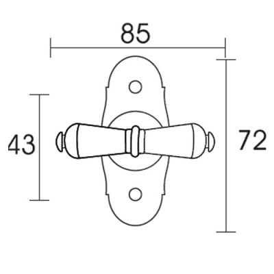 Πόμολο παραθύρου με χειρολαβή Conset C955 Γκρι Σίδηρος