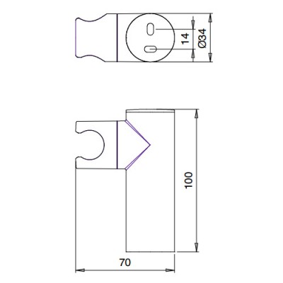 Στήριγμα Τηλεφώνου Almar Chrome E119040-100
