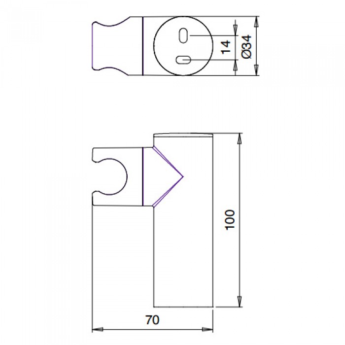 Στήριγμα Τηλεφώνου Almar Chrome E119040-100