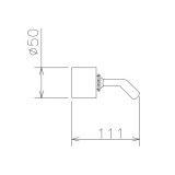 Επίτοιχο στήριγμα τηλεφώνου La Torre Tech 38/12000