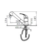 Μπαταρία κουζίνας Pyramis FESTIVO Classic Snow - 095300901
