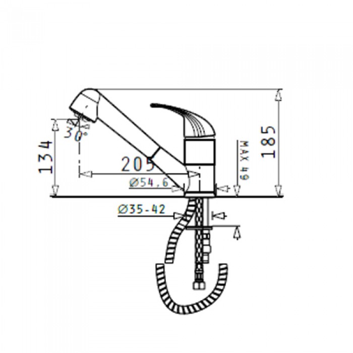Μπαταρία κουζίνας Pyramis FESTIVO Classic Snow - 095300901
