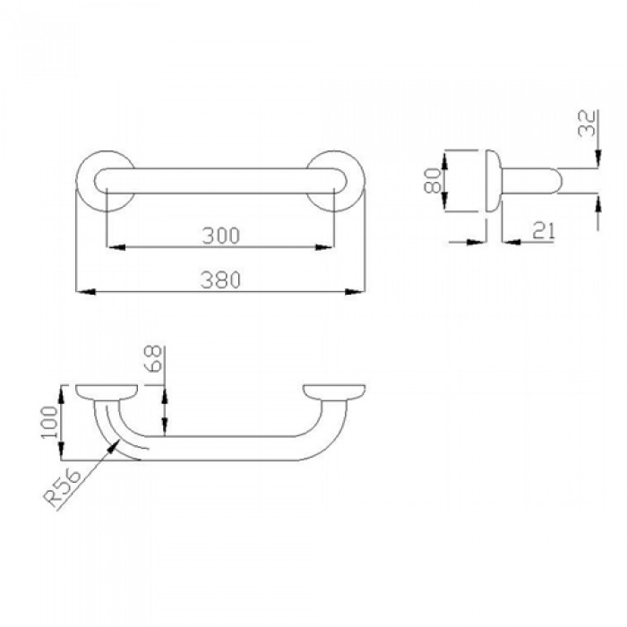 Λαβή τοίχου Ponte Giulio Paint G06-JAS-02