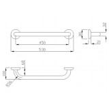 Λαβή τοίχου Ponte Giulio Paint G06-JAS-03