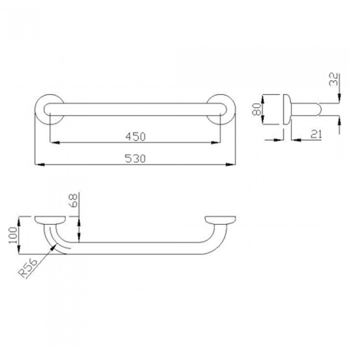 Λαβή τοίχου Ponte Giulio Paint G06-JAS-03