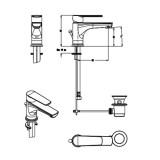 Μπαταρία νιπτήρος Eurorama Klint 142310-100