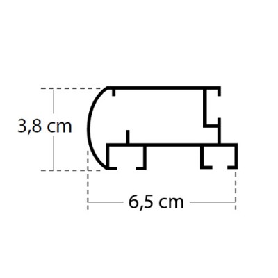 Σιδηρόδρομος αλουμινίου Πομπέ διπλός Anartisi σε χρώμα XΡΥΣΟ (GOLD)