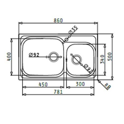 ΝΕΡΟΧΥΤΕΣ Pyramis AMALTIA PLUS (86X50) 2B Γυαλισμένο - 107132901