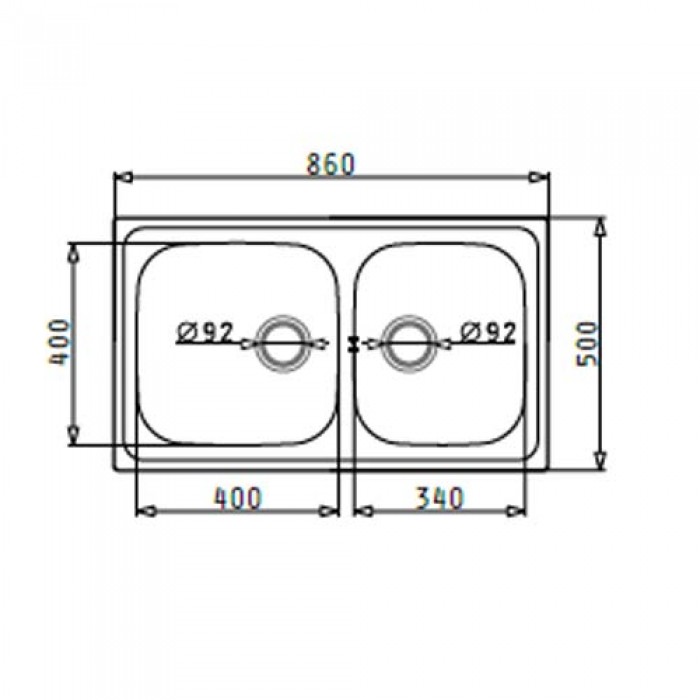 ΝΕΡΟΧΥΤΕΣ Pyramis DORIAN (86X50) 2B Γυαλισμένο - 107158501