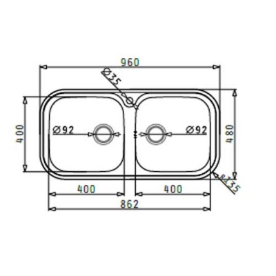 ΝΕΡΟΧΥΤΕΣ Pyramis JUMBO TWIN (96X48) 2B Γυαλισμένο - 108718201