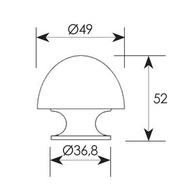 Μπούλ εξώθυρας ΖΩΓΟΜΕΤΑΛ σειρά 55 νίκελ ματ