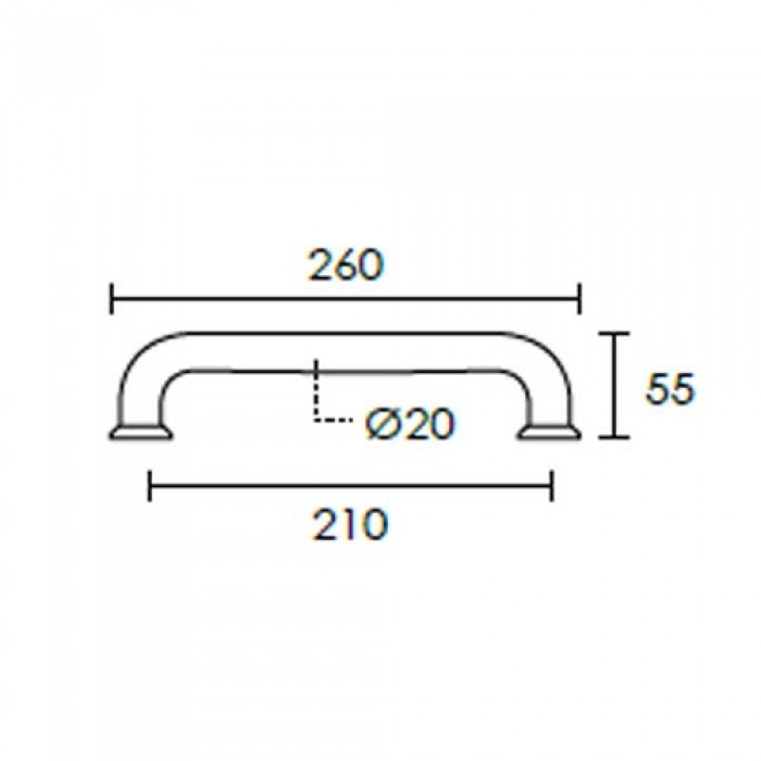 Λαβές εξώπορτας Convex C1335